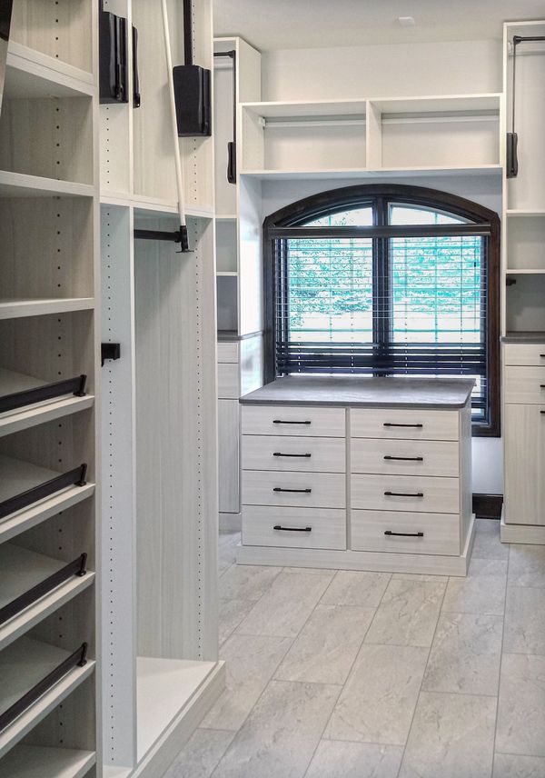 Custom Walk-In Closet with Window, Omaha
