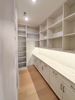 Custom Pantry with Marble Countertop – Omaha, NE | Incontro Closets