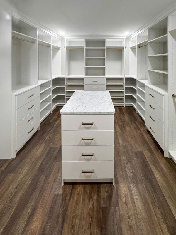 Walk-In Closet with Marble Island, Omaha