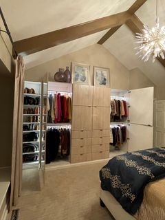 Wall Closet with Custom Lighting, Omaha