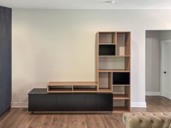 Modern Living Space Storage Unit – Omaha, NE | Incontro Closets