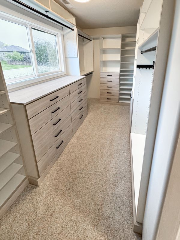 Walk-In Closet with Drawer Banks, Omaha