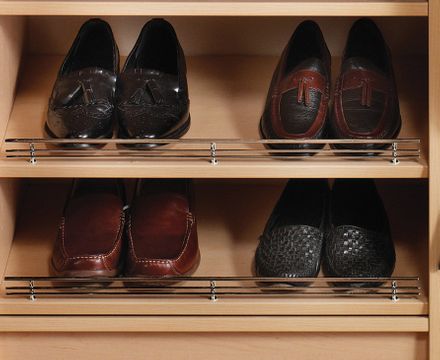 Angled Shoe Shelves