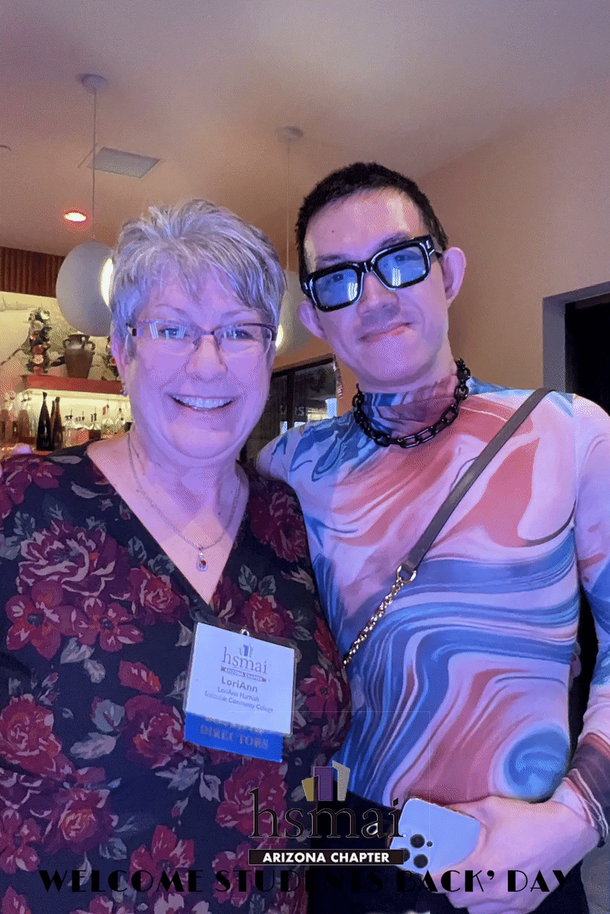 Two Attendees Having Fun at HSMAI Arizona Welcome Back Event