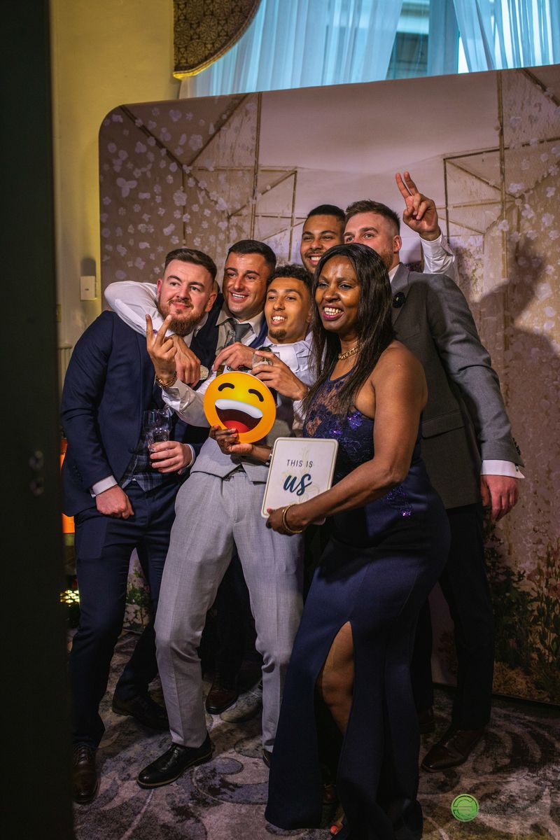 Friends and the Mirror Me Photo Booth