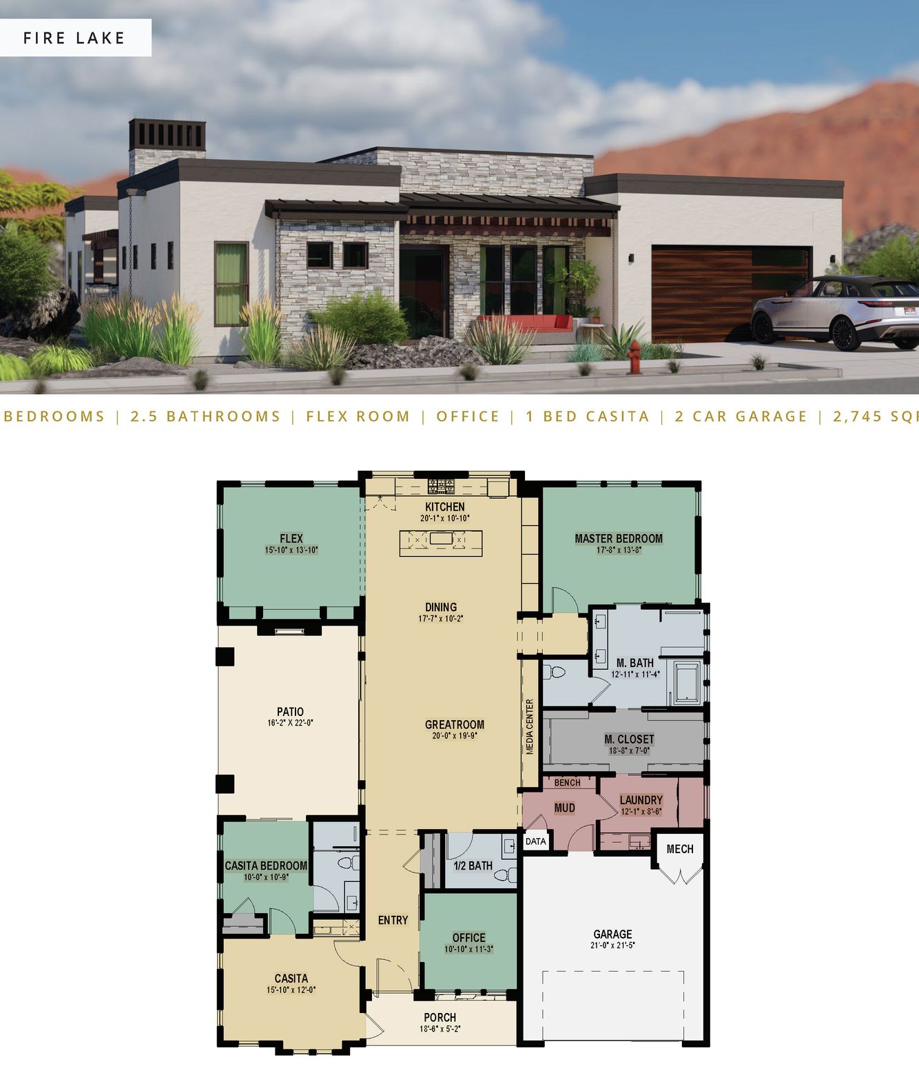 Lot 40 Fire Lake Floorplan